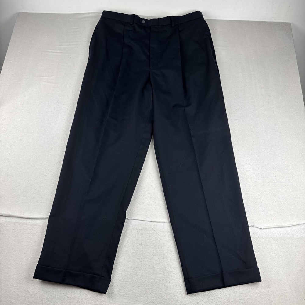 New! Brandini Le Collezioni Mens 100% Wool Dress Pants fits 36*30 READ Desc